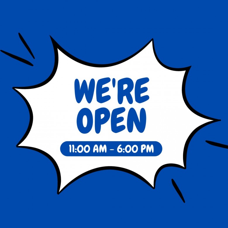 We're Open